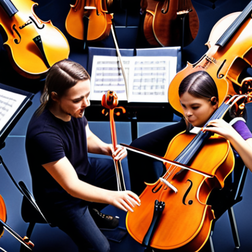 **A vibrant symphony orchestra, each instrument representing a different social impact metric, playing in harmony.  Focus on the visual representation of data coming together to create a beautiful and meaningful sound.**