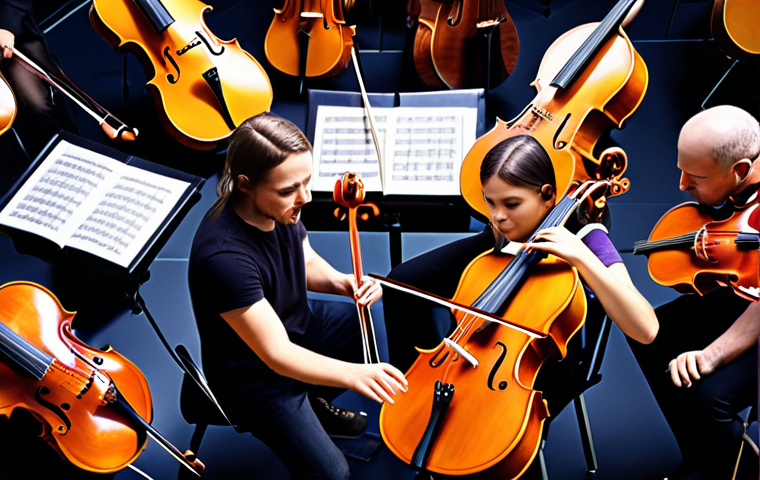 **A vibrant symphony orchestra, each instrument representing a different social impact metric, playing in harmony. Focus on the visual representation of data coming together to create a beautiful and meaningful sound.**