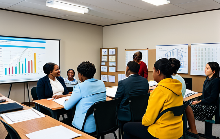 Community Impact Assessment**
"A diverse group of people participating in a community meeting, reviewing charts and graphs displayed on a screen. The setting is a bright, modern community center. Everyone is fully clothed in modest, professional attire. The atmosphere is collaborative and positive. Emphasis on perfect anatomy, correct proportions, and well-formed hands. Safe for work, appropriate content, professional, family-friendly, natural pose, high quality."
**